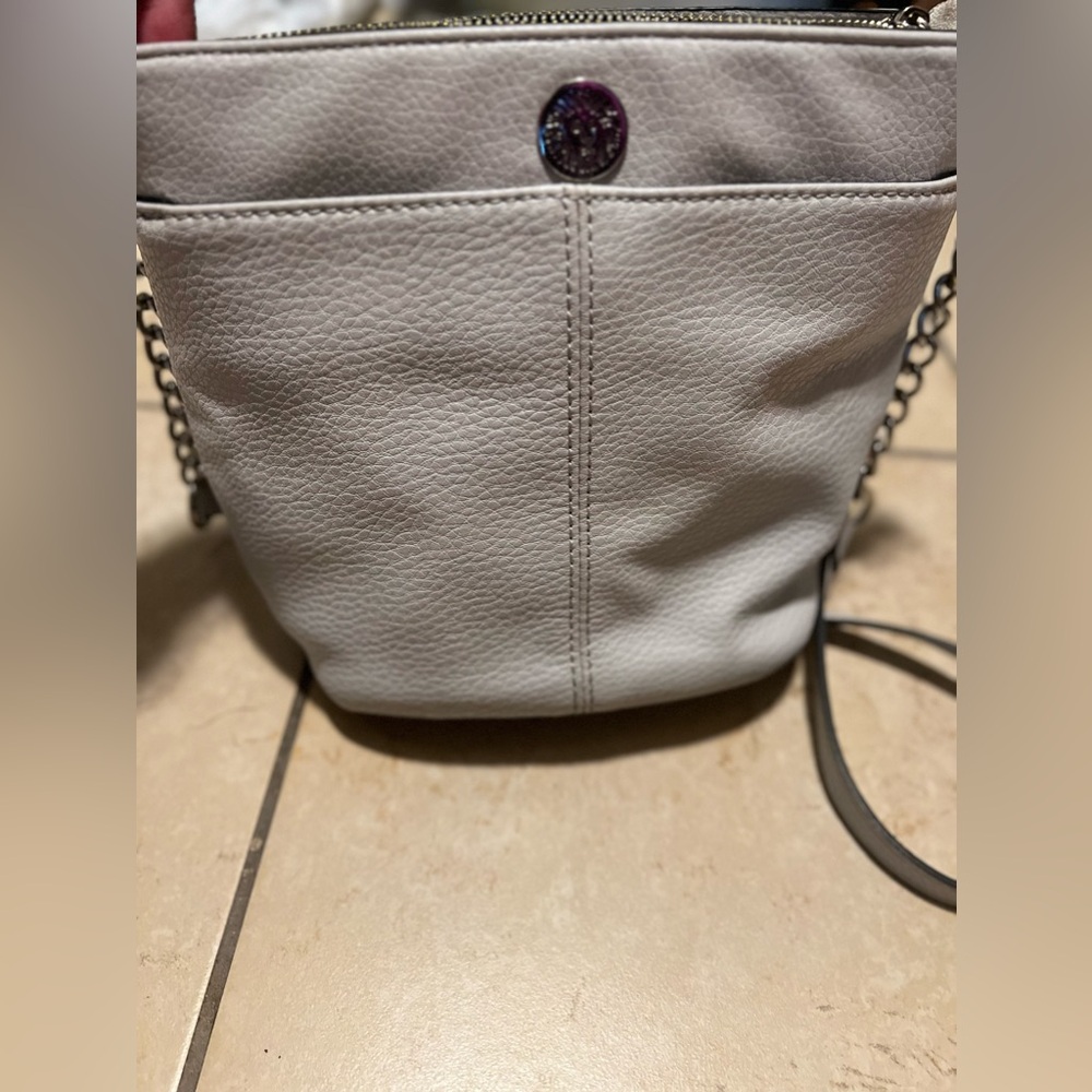 Ann Klein Pale Blue Leather Bag